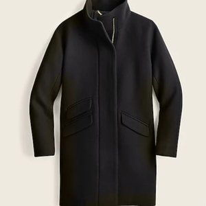Jcrew Cocoon coat in Italian stadium-cloth wool